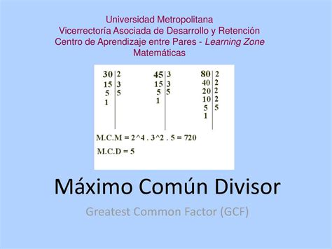 Calaméo   Máximo común divisor