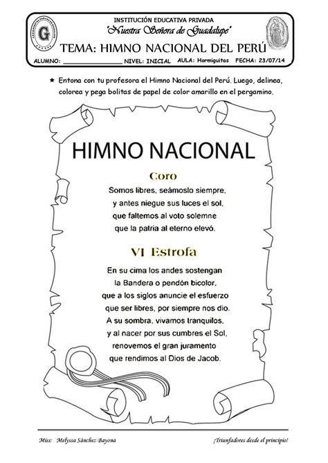 Calaméo   TEMA: EL HIMNO NACIONAL