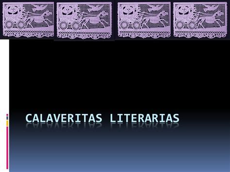 Calaveritas Literarias ppt descargar