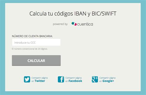 Calcula tus códigos IBAN y el BIC/SWIFT