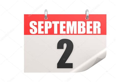 Calendar September 2 — Stock Photo #33674329