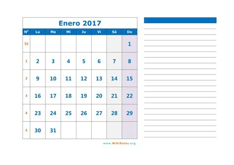 Calendario 2017   Calendario de España del 2017 ...