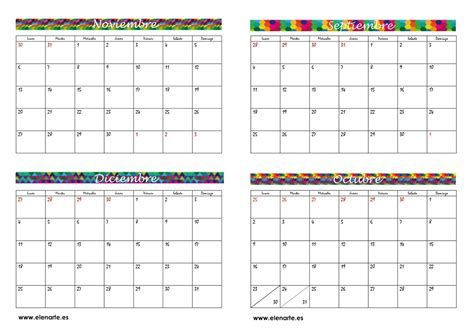 Calendario 2017 Mes Por Mes Para Imprimir