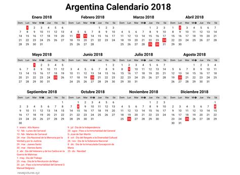calendario 2018 argentina con dias festivos   newspictures.xyz