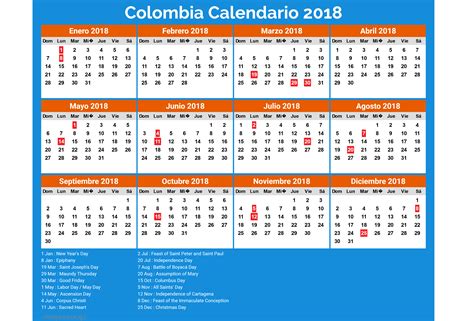 calendario 2018 colombia excel   Gidiye.redformapolitica.co