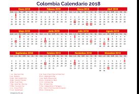 Calendario 2018 colombia | Printable 2018 calendar Free ...