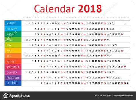 Calendário 2018 Com Feriados Nacionais Para Imprimir ...