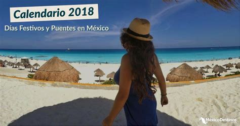 Calendario 2018 con Días Festivos y Puentes en México