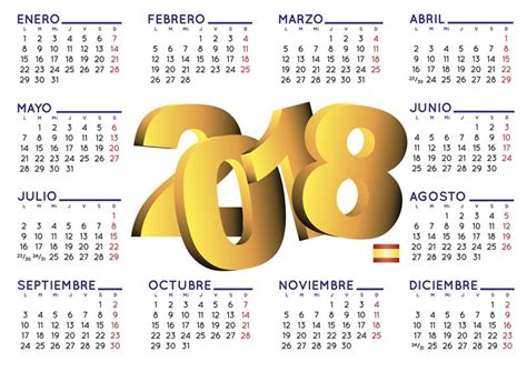Calendario 2018: Crea calendarios 2018 y descárgalos para ...