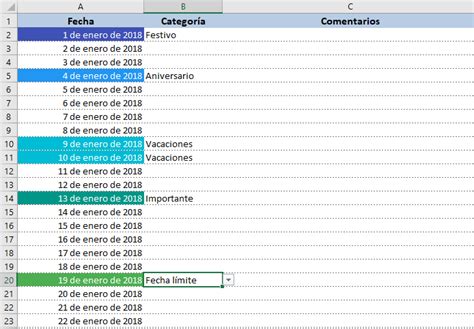 Calendario 2018 en Excel listo para imprimir   Excel Total