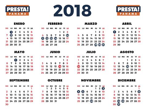 Calendario 2018 en Panamá   Entérate que días son feriados ...