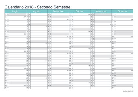 Calendario 2018 Excel