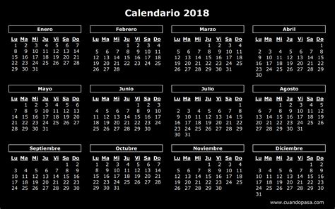 Calendario 2018 para imprimir | 2018 Calendar printable ...