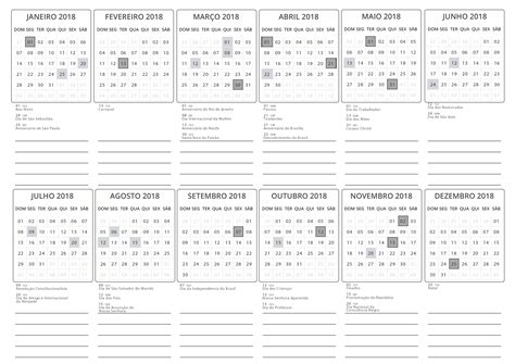 Calendário 2018 para imprimir   Fazendo a Nossa Festa