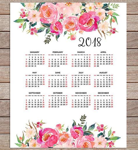 calendario 2018 para imprimir por meses   Tolg.jcmanagement.co