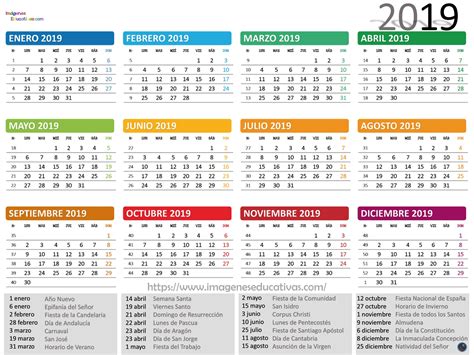 Calendario 2019  3    Imagenes Educativas
