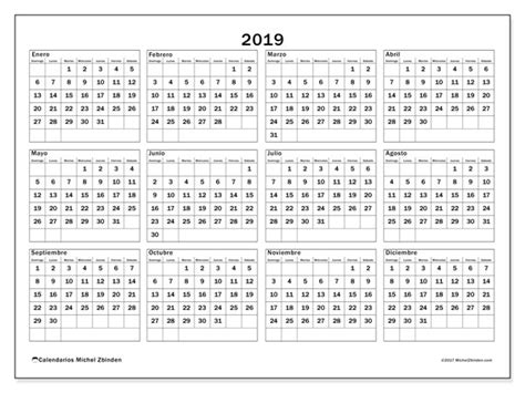 Calendario 2019  34DS