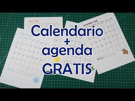 Calendario+agenda 2018 con descarga 100% GRATIS???? YouTube