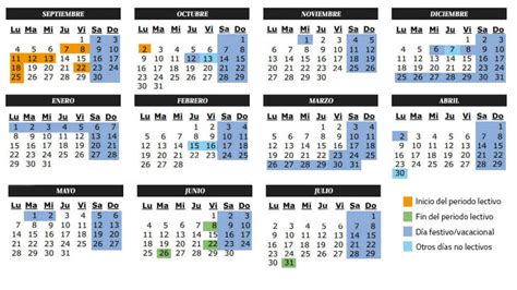 Calendario: Calendario escolar del curso 2017 2018 ...