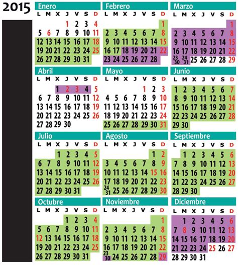 calendario católico 2015
