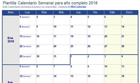 Calendario de vacaciones 2018, más de 100 plantillas para ...