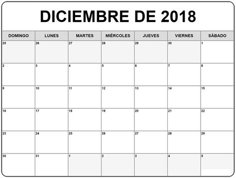 Calendario Diciembre 2018 Para Imprimir Brasil ...