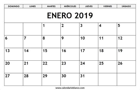 Calendario Enero 2019 Con Feriados Papel Scrapbook ...
