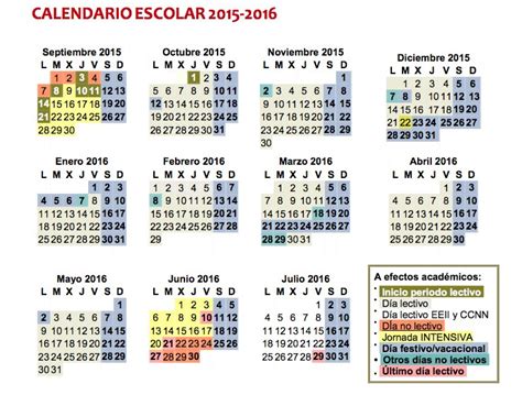 Calendario Escolar 2015 2016 de la Comunidad de Madrid ...