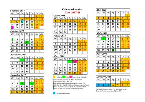 calendario escolar 2017 2018 Baleares Mallorca