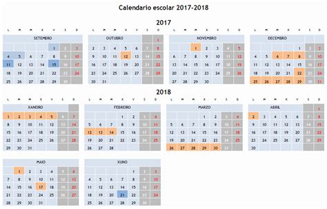 Calendario escolar 2017/2018 | Consellería de Cultura ...