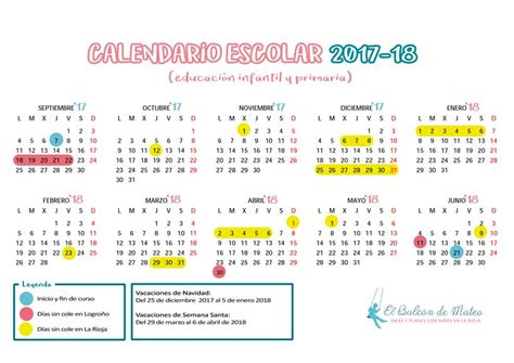 Calendario escolar 2017 2018 en La Rioja