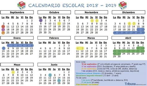 Calendario escolar 2018/2019: las fechas clave, festivos y ...