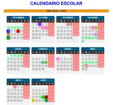 calendario escolar zaragoza 2018 2019