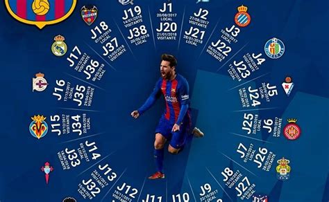 Calendario FC Barcelona 2017 2018 | Liga Española Santander