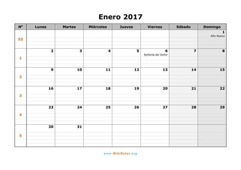 Calendario Febrero 2017 | WikiDates.org