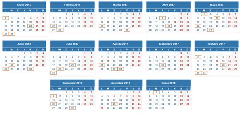 Calendario fiscal 2017 para autónomos y pymes | Infoautónomos