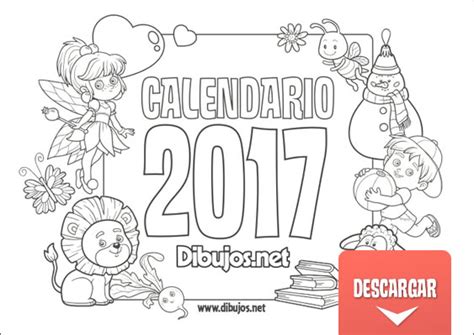 Calendario Infantil 2017 para imprimir y Colorear ...