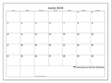Calendario junio 2019  53LD    Michel Zbinden  es