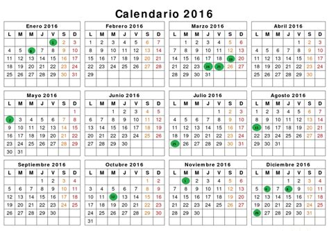 Calendario laboral 2016: así serán los ocho festivos en ...