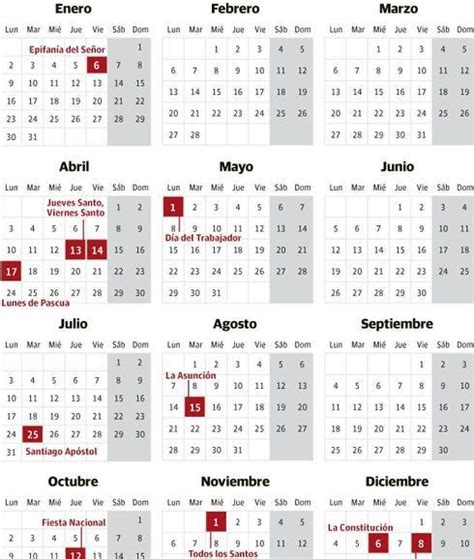 Calendario laboral 2017: festivos y puentes en Euskadi ...