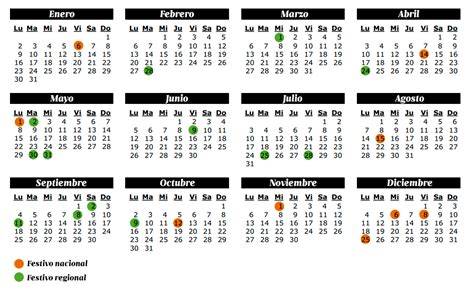 Calendario laboral 2018   Financiamiento