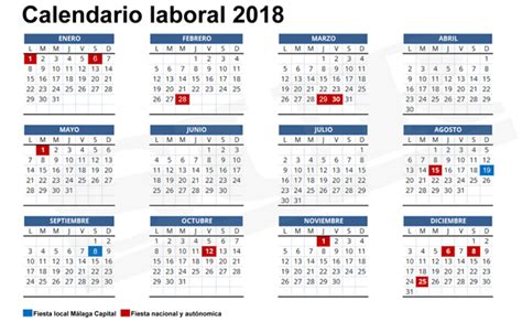 Calendario laboral 2018, más de 200 plantillas para ...