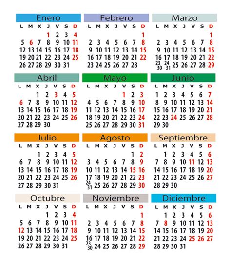 Calendario Laboral en España