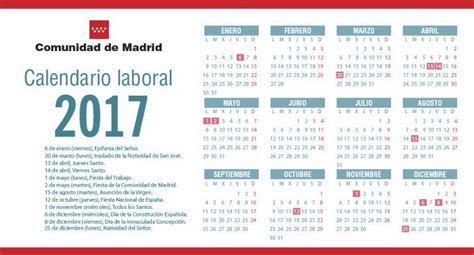 Calendario laboral madrid 2017 | Printable 2018 calendar ...