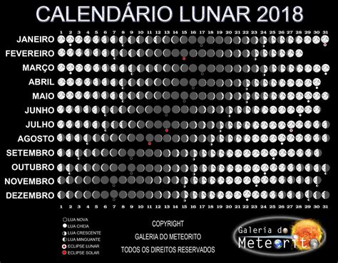 Calendário lunar   Galeria do Meteorito