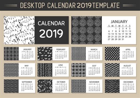 Calendário mensal Calendário 2018 Vector Template ...