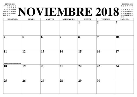 Calendario Noviembre 2017 Para Imprimir Gratis   calendrier