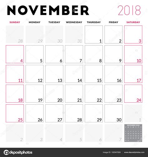 calendario noviembre 2018 para imprimir   Ideal.vistalist.co