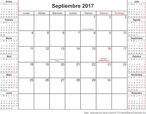 calendario septiembre 2017   Calendarios Para Imprimir