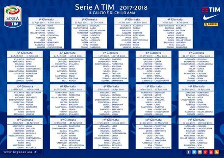 Calendario Serie A 2017 18, definiti anticipi e posticipi ...